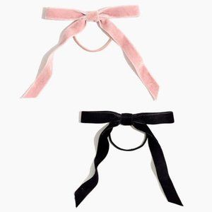 Madewell Two-Pack Knotted Velvet Hair Ties